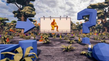 Sürdürülebilir kalkınma hedefleri için grafiksel kaynaklar biyolojik çeşitlilik büyüyen bir ekonomi ve ekoloji 3D yorumlama ve düşük polyester