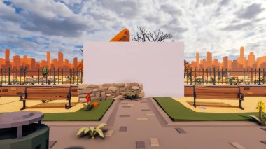 Sürdürülebilir kalkınma hedefleri için grafiksel kaynaklar biyolojik çeşitlilik büyüyen bir ekonomi ve ekoloji 3D yorumlama ve düşük polyester