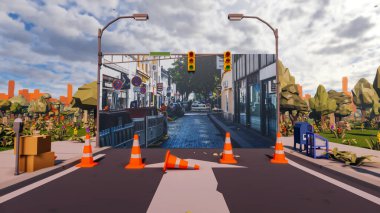 Sürdürülebilir kalkınma hedefleri için grafiksel kaynaklar biyolojik çeşitlilik büyüyen bir ekonomi ve ekoloji 3D yorumlama ve düşük polyester