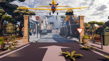 Sürdürülebilir kalkınma hedefleri için grafiksel kaynaklar biyolojik çeşitlilik büyüyen bir ekonomi ve ekoloji 3D yorumlama ve düşük polyester