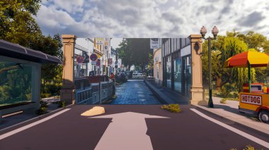 Sürdürülebilir kalkınma hedefleri için grafiksel kaynaklar biyolojik çeşitlilik büyüyen bir ekonomi ve ekoloji 3D yorumlama ve düşük polyester