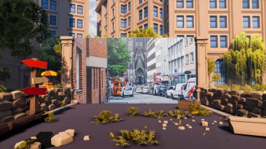 Sürdürülebilir kalkınma hedefleri için grafiksel kaynaklar biyolojik çeşitlilik büyüyen bir ekonomi ve ekoloji 3D yorumlama ve düşük polyester