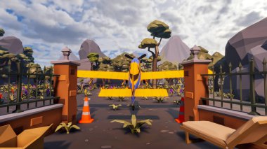 Sürdürülebilir kalkınma hedefleri için grafiksel kaynaklar biyolojik çeşitlilik büyüyen bir ekonomi ve ekoloji 3D yorumlama ve düşük polyester