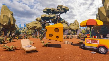 Sürdürülebilir kalkınma hedefleri için grafiksel kaynaklar biyolojik çeşitlilik büyüyen bir ekonomi ve ekoloji 3D yorumlama ve düşük polyester