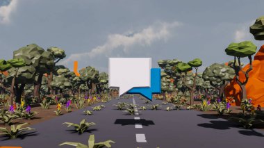 Sürdürülebilir kalkınma hedefleri için grafiksel kaynaklar biyolojik çeşitlilik büyüyen bir ekonomi ve ekoloji 3D yorumlama ve düşük polyester