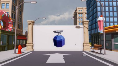 Sürdürülebilir kalkınma hedefleri için grafiksel kaynaklar biyolojik çeşitlilik büyüyen bir ekonomi ve ekoloji 3D yorumlama ve düşük polyester