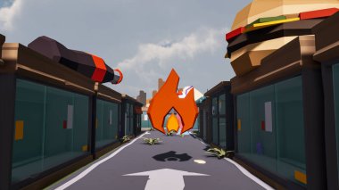 Sürdürülebilir kalkınma hedefleri için grafiksel kaynaklar biyolojik çeşitlilik büyüyen bir ekonomi ve ekoloji 3D yorumlama ve düşük polyester