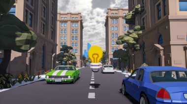 Sürdürülebilir kalkınma hedefleri için grafiksel kaynaklar biyolojik çeşitlilik büyüyen bir ekonomi ve ekoloji 3D yorumlama ve düşük polyester