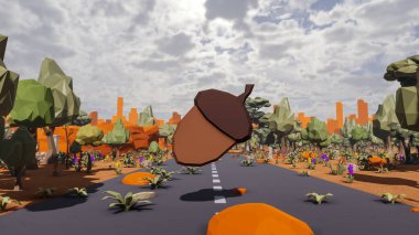 Sürdürülebilir kalkınma hedefleri için grafiksel kaynaklar biyolojik çeşitlilik büyüyen bir ekonomi ve ekoloji 3D yorumlama ve düşük polyester