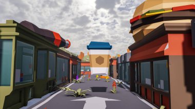 Sürdürülebilir kalkınma hedefleri için grafiksel kaynaklar biyolojik çeşitlilik büyüyen bir ekonomi ve ekoloji 3D yorumlama ve düşük polyester