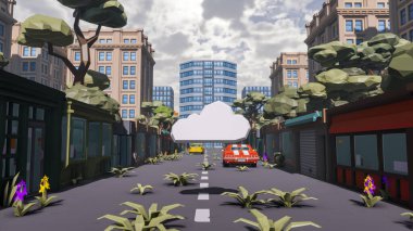 Sürdürülebilir kalkınma hedefleri için grafiksel kaynaklar biyolojik çeşitlilik büyüyen bir ekonomi ve ekoloji 3D yorumlama ve düşük polyester