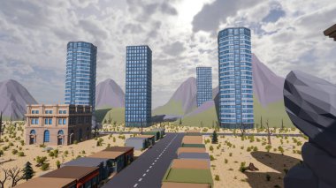 Sürdürülebilir kalkınma hedefleri için grafiksel kaynaklar biyolojik çeşitlilik büyüyen bir ekonomi ve ekoloji 3D yorumlama ve düşük polyester