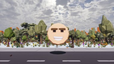 Sürdürülebilir kalkınma hedefleri için grafiksel kaynaklar biyolojik çeşitlilik büyüyen bir ekonomi ve ekoloji 3D yorumlama ve düşük polyester