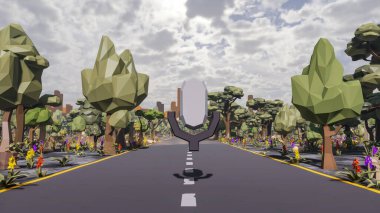 Sürdürülebilir kalkınma hedefleri için grafiksel kaynaklar biyolojik çeşitlilik büyüyen bir ekonomi ve ekoloji 3D yorumlama ve düşük polyester