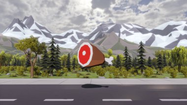 Sürdürülebilir kalkınma hedefleri için grafiksel kaynaklar biyolojik çeşitlilik büyüyen bir ekonomi ve ekoloji 3D yorumlama ve düşük polyester