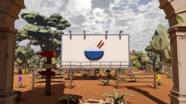 Sürdürülebilir kalkınma hedefleri için grafiksel kaynaklar biyolojik çeşitlilik büyüyen bir ekonomi ve ekoloji 3D yorumlama ve düşük polyester