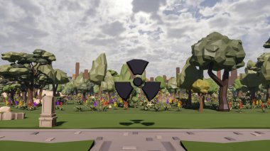 Sürdürülebilir kalkınma hedefleri için grafiksel kaynaklar biyolojik çeşitlilik büyüyen bir ekonomi ve ekoloji 3D yorumlama ve düşük polyester