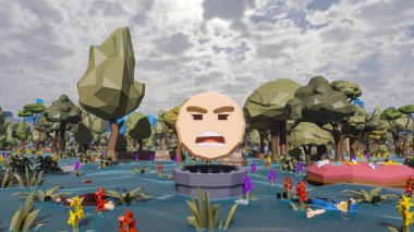 Sürdürülebilir kalkınma hedefleri için grafiksel kaynaklar biyolojik çeşitlilik büyüyen bir ekonomi ve ekoloji 3D yorumlama ve düşük polyester