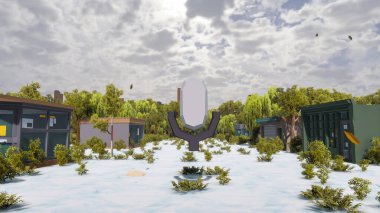 Sürdürülebilir kalkınma hedefleri için grafiksel kaynaklar biyolojik çeşitlilik büyüyen bir ekonomi ve ekoloji 3D yorumlama ve düşük polyester