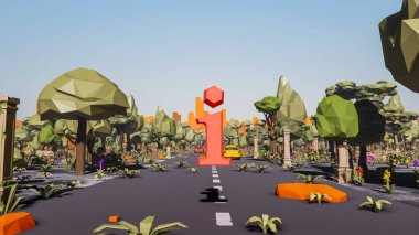 Sürdürülebilir kalkınma hedefleri için grafiksel kaynaklar biyolojik çeşitlilik büyüyen bir ekonomi ve ekoloji 3D yorumlama ve düşük polyester