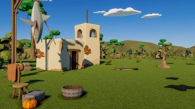 Sürdürülebilir kalkınma hedefleri için grafiksel kaynaklar biyolojik çeşitlilik büyüyen bir ekonomi ve ekoloji 3D yorumlama ve düşük polyester