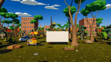 Sürdürülebilir kalkınma hedefleri için grafiksel kaynaklar biyolojik çeşitlilik büyüyen bir ekonomi ve ekoloji 3D yorumlama ve düşük polyester