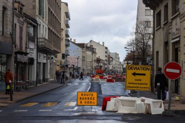 Prigueux Fransa 25 Mart 2023 Sokak Fotoğrafçılığı