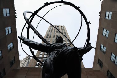 New York, ABD Ocak 2022 - Şehrin ve sokakların manzarası