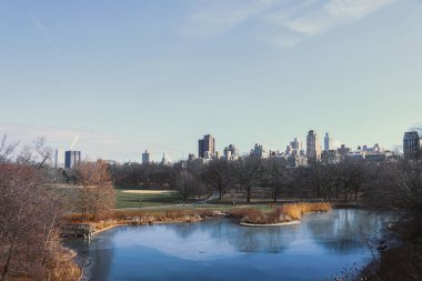 New York, ABD Ocak 2022 - Şehrin ve sokakların manzarası