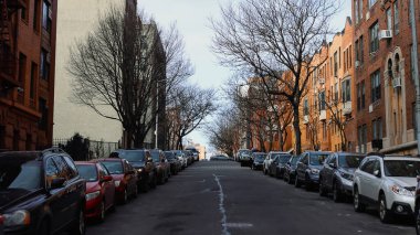 New York, ABD Ocak 2022 - Şehrin ve sokakların manzarası