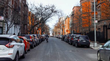 New York, ABD Ocak 2022 - Şehrin ve sokakların manzarası