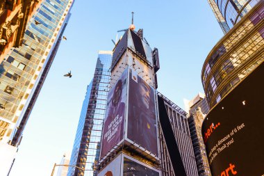 New York, ABD Ocak 2022 - Şehrin ve sokakların manzarası