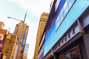 New York, ABD Ocak 2022 - Şehrin ve sokakların manzarası