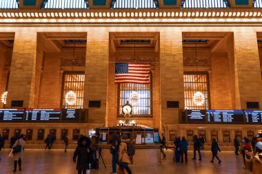 New York, ABD Ocak 2022 - Şehrin ve sokakların manzarası