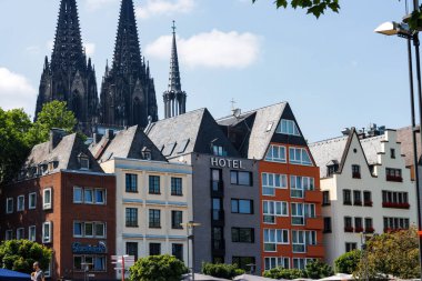 Koln, Germany july 2022 - Landscape of the city and streets clipart