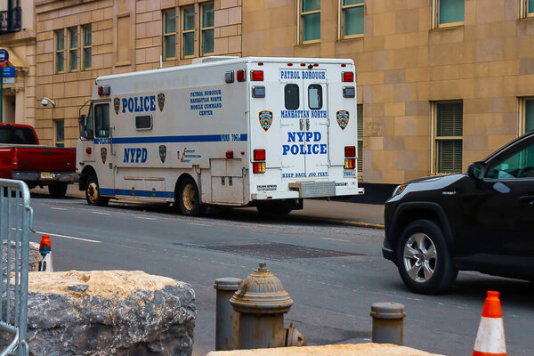 Нью-Йорк, США Январь 2022 - Ландшафт города и улиц