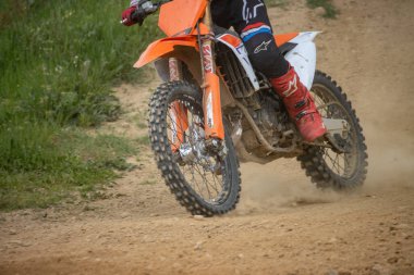 Dordogne, Fransa Mayıs 12023: Motokros 'un Yüksek Oktanlı Dünyası