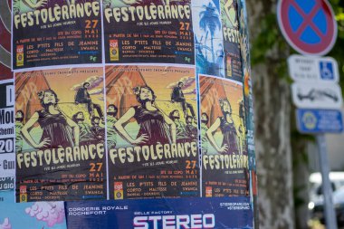 Perigueux, Dordogne, Fransa 18 Mayıs 2023: Sokak manzarası