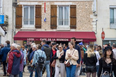 Vergt, Dordogne, Fransa 22 Mayıs 2023: Çilek 'in kırsal kesimdeki partisi