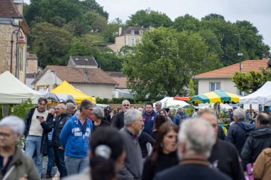 Vergt, Dordogne, Fransa 22 Mayıs 2023: Çilek 'in kırsal kesimdeki partisi
