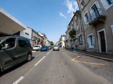 Perigueux, Dordogne, Fransa 05 Mayıs 2023: Yoldan Perigueux City 'ye bir bakış