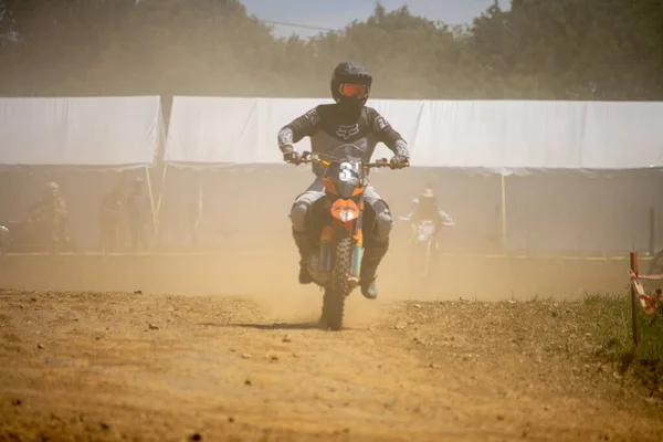 Dordogne France May 2023 Mud Grit Glory Chronicles Motocross Rider — Stock Photo, Image