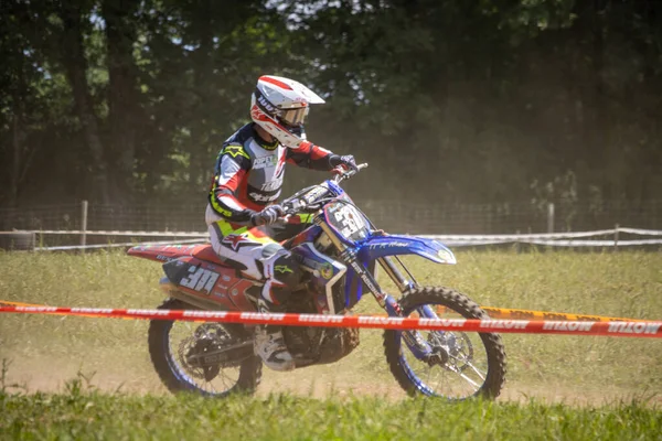 Dordogne França Maio 2023 Mud Grit Glory Chronicles Motocross Rider — Fotografia de Stock