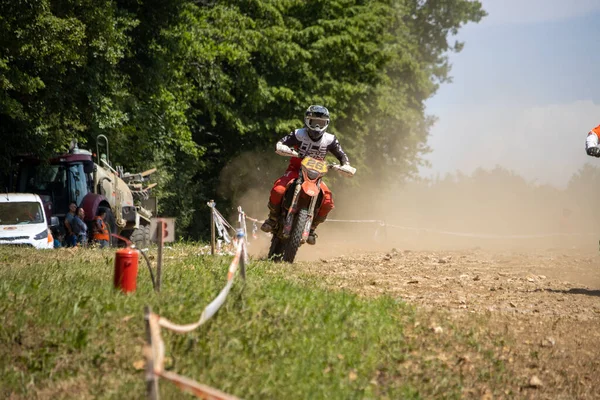 Dordogne Francia Mayo 2023 Mud Grit Glory Chronicles Motocross Rider — Foto de Stock