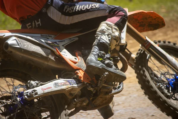 Dordogne France 2023 Mud Grit Glory Chronicles Motocross Rider — 스톡 사진