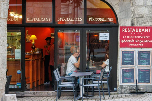 Perigueux Dordoña Francia Junio 2023 Una Sinfonía Sabores Restaurante — Foto de Stock