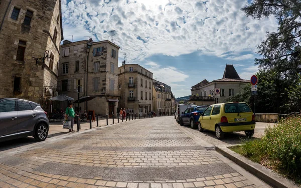 stock image At Perigueux, Dordogne, France June 03 2023 : Navigating City Life: An Examination of Transport Systems and Traffic Circulation