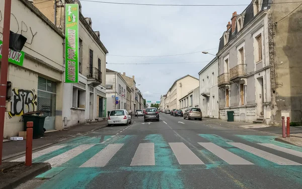 Перигё Франция Июня 2023 Года Эбб Поток Городской Жизни Торговля — стоковое фото