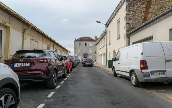 stock image At Perigueux, France June 08, 2023: The Ebb and Flow of City Life - Traffic in Perigueux