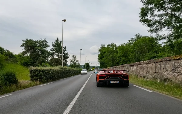 stock image At Perigueux, France June 08, 2023: Speed Meets Luxury - The Allure of Lamborghini